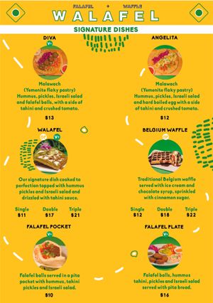 Menu at The Black Yard in Ormond