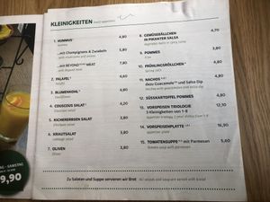 Speisekarte der Zeil-Kittchen (alles vegan!)  at Zeil Kitchen in Frankfurt