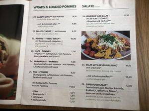 Speisekarte der Zeil-Kittchen (alles vegan!)  at Zeil Kitchen in Frankfurt