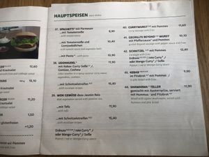 Speisekarte der Zeil-Kittchen (alles vegan!)  at Zeil Kitchen in Frankfurt