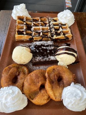 Vegan dessert platter!! at Zeil Kitchen in Frankfurt