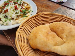 Veganes Schawarma und Pita at Zeil Kitchen in Frankfurt