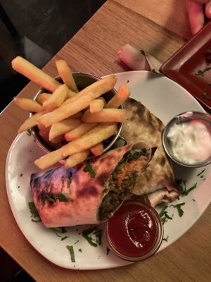 Beyond meat wrap  at Zeil Kitchen in Frankfurt