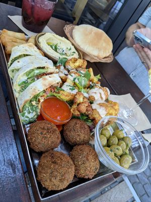 Plate of starters at Zeil Kitchen in Frankfurt