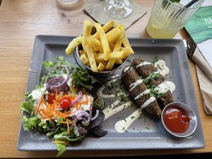 Kebab plate  at Zeil Kitchen in Frankfurt
