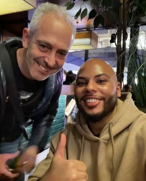 The owner & me  #Veganuary at Zeil Kitchen in Frankfurt