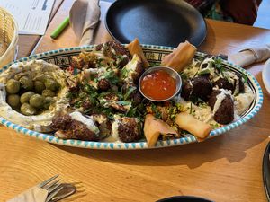appetizer plate #Veganuary at Zeil Kitchen in Frankfurt
