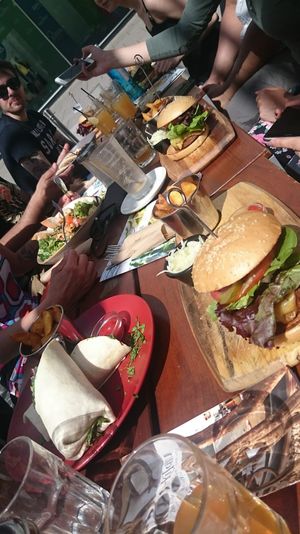 Nice to sit outside  at Zeil Kitchen in Frankfurt