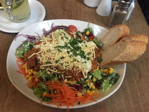 Taco Salad with Beyond meat  at Zeil Kitchen in Frankfurt
