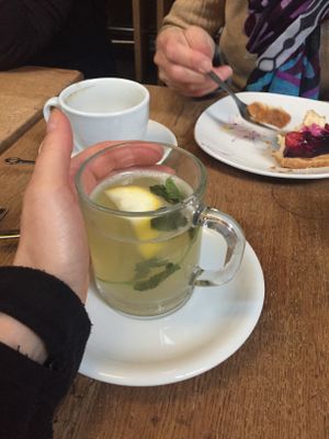 Hot lemonade  at Zeil Kitchen in Frankfurt