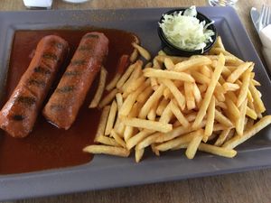 Currywurst at Zeil Kitchen in Frankfurt
