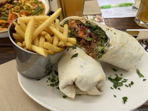 Beyond meat wrap at Zeil Kitchen in Frankfurt