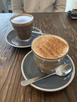 Mocha and chai on soy milk  at Four Seasons Bistro in Mittagong