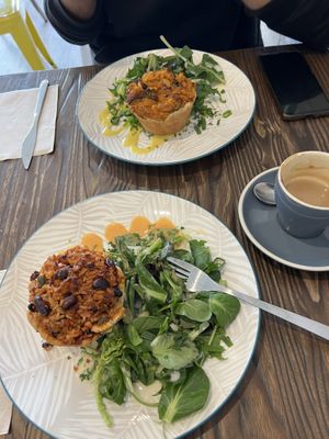 Delicious vegan pies   at Four Seasons Bistro in Mittagong