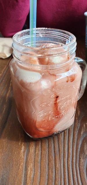 Vegan iced chocolate at Four Seasons Bistro in Mittagong