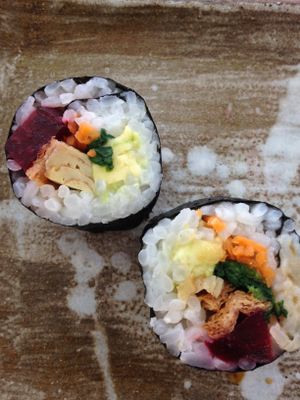 futo maki vege at Le Comptoir Japonais in Biarritz