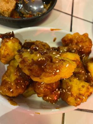 BBQ cauliflower   at Little Turtle in Enmore