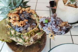 Pineapple Fried Rice - close-up at Little Turtle in Enmore