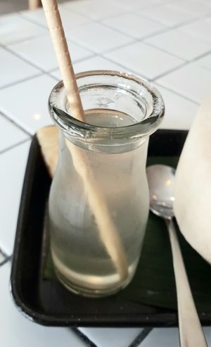 fresh coconut water (comes with Hor Mok) at Little Turtle in Enmore