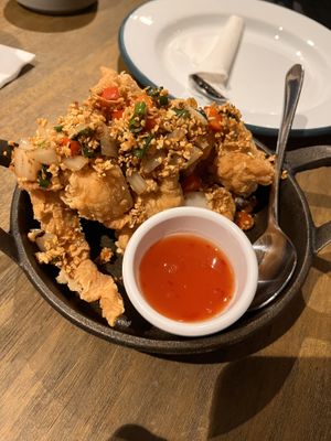 Salt and pepper tofu   at Little Turtle in Enmore