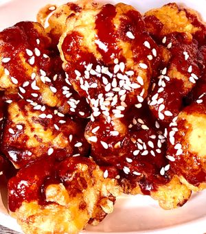 Sesame sticky wings  at Little Turtle in Enmore