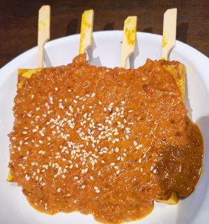 BBQ Tofu Satay at Little Turtle in Enmore