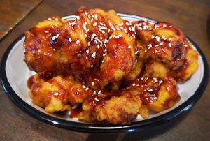 Sticky Sesame Wings at Little Turtle in Enmore
