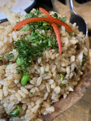 Mushroom rice  at Little Turtle in Enmore