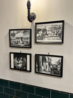 Pics on the wall  at Little Turtle in Enmore