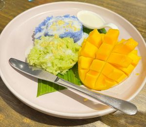 Mango sticky rice   at Little Turtle in Enmore