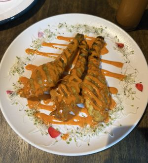 Zucchini flowers   at Little Turtle in Enmore