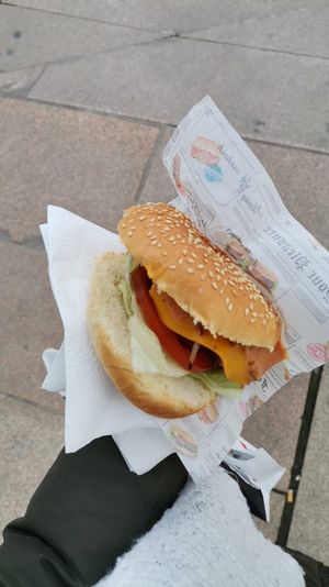 Beyond burger at Veg-MI Trike in Milan