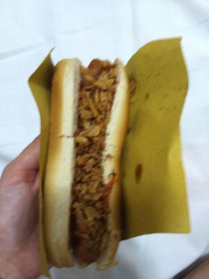 Hot dog at Veg-MI Trike in Milan