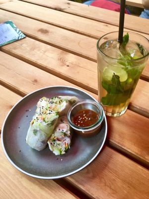 Sommerrollen - lecker :) at Nora's Garden in Berlin