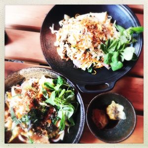 Delicious noodles and dumplings!  at Nora's Garden in Berlin