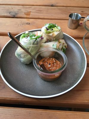 The classic summer rolls at Nora's Garden in Berlin