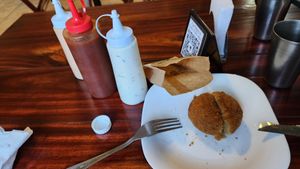 massa de macaxeira com trigo: cogumelo e quiejo vegano. yum at Salgados Veganos Manaus in Manaus
