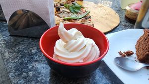 vegan coconut ice cream. yum. yum. at Salgados Veganos Manaus in Manaus