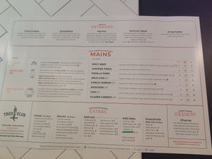 New Menu - Look for the V's at The Taco Club in Revelstoke