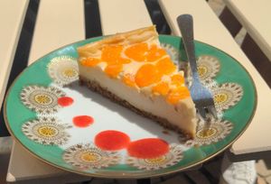 Vegan Cheesecake at Fama Cafe & Manufaktur in Weimar