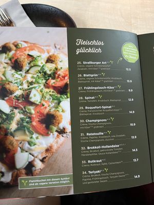 Flammkuchen astra  at Le Feu in Bielefeld