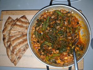 Strapechada (Shakshuka) at Katharos Lounge in Santorini