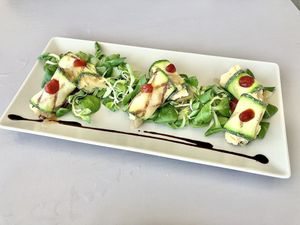 Zucchini  at Katharos Lounge in Santorini