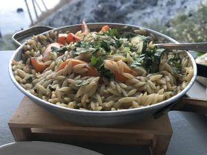 Orzo at Katharos Lounge in Santorini