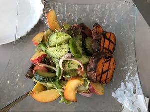 Katharos salad at Katharos Lounge in Santorini