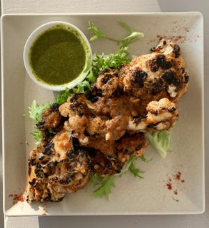 Cauliflower Steak at Katharos Lounge in Santorini