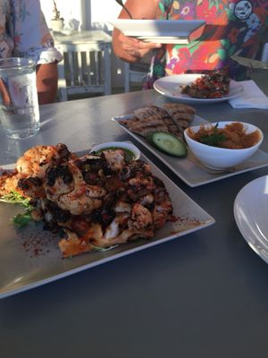 Cauliflower Steaks 😍 at Katharos Lounge in Santorini