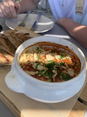 Vega feta cheese at Katharos Lounge in Santorini