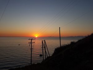 Sunset views at Katharos Lounge in Santorini