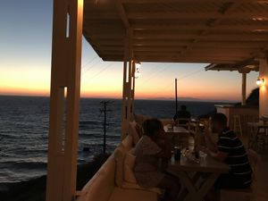 Sunset  at Katharos Lounge in Santorini